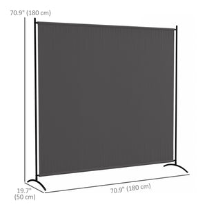 Single Panel Room Divider, UV30+ Privacy Screen, Indoor Outdoor Privacy Panel with Stable Base, Beige – view 16