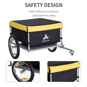 Bicycle Bike Cargo Trailer Garden Utility Cart Carrier Tool Yellow