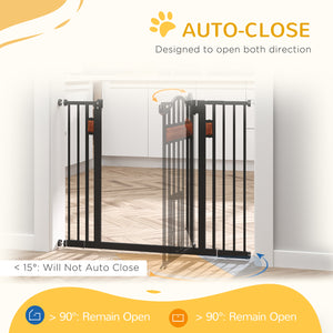 29.1''-31.5'' Extra Wide Dog Gate with Cat Door, 30"H Stair Gate with Extension, Wall Cups, Pressure Fit – view 11