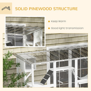Large Outdoor Catio with Condos, Platforms, Doors, Ladders, Weather-Resistant Roof, Grey – view 12