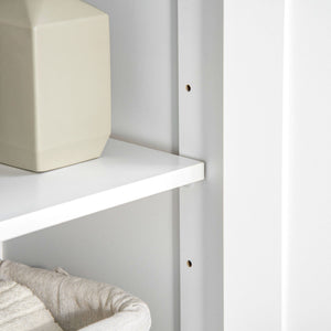 Bathroom Cabinet, Bathroom Storage Cabinet with 2 Drawers, Adjustable Shelf for Living Room, Entryway, White – view 7