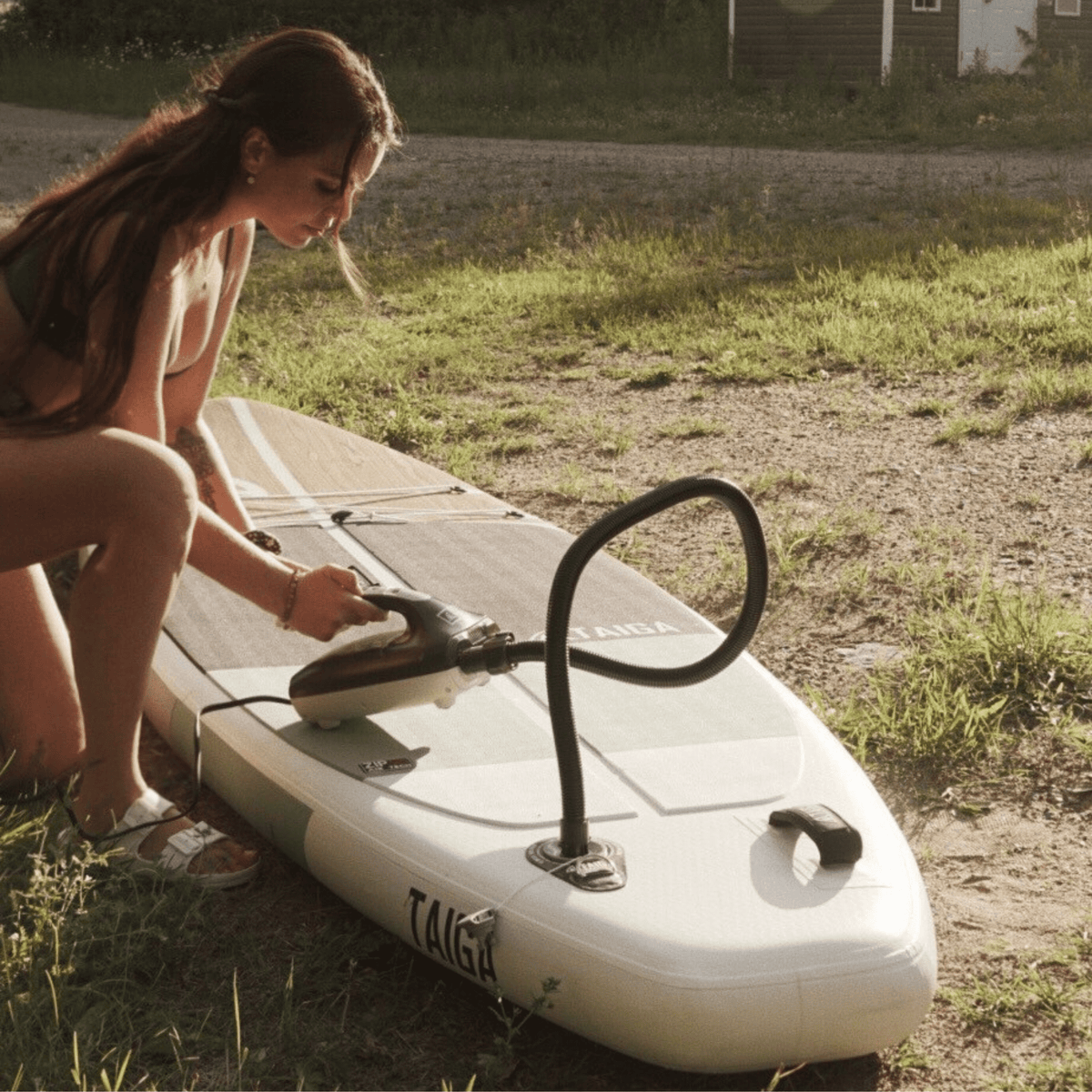 Electric Pump for Inflatable Paddle Board, 20 PSI (Car Plug) | Taiga Board