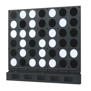 Wall-mounted Metal Connect-4 Game with Acrylic Discs-Black view 4