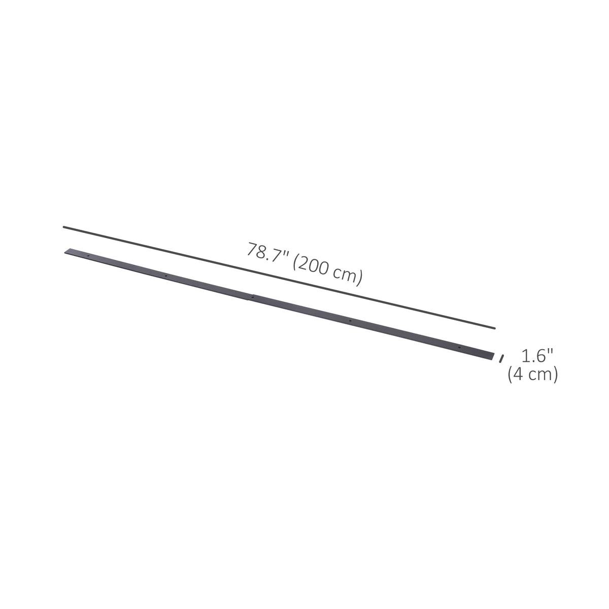 6.6FT Sliding Barn Door Track Kit, Heavy Duty Barn Door Hardware Kit, Fit 39" Wide Door Panel (J Shape Hanger), Brown