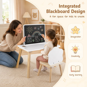 Weaning Table and Chair Set with Chalkboard view 9