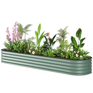 4.9 x 2 x 1ft Galvanized Raised Garden Bed Kit, Metal Planter Box with Safety Edging, Black – view 57