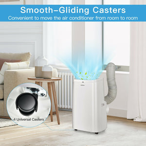 White 9000BTU 3-in-1 Portable Air Conditioner with Remote view 4
