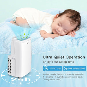 White 9000BTU 3-in-1 Portable Air Conditioner with Remote view 6