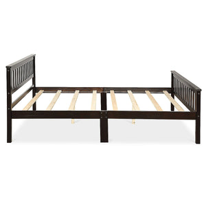 Wood Bed Frame Support Platform with Headboard and Footboard view 7