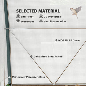 19.5' x 10' x 6.5' Upgraded Tunnel Greenhouse Green House with Mesh Door and Windows – view 12
