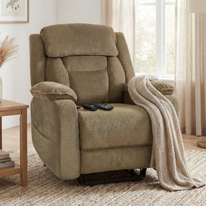 Power Recliner Chair with Massage, Electric Lift Chair for Elderly with Side Pockets, 2 Memory Positions – view 7