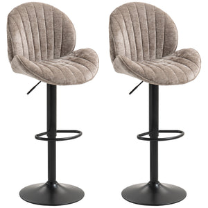 Bar Stools Set of 2, Swivel Barstools with Back, Adjustable Height and Footrest for Kitchen Island – view 8