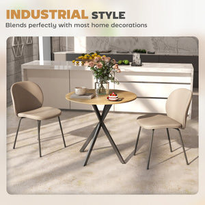31.5" Industrial Round Dining Table - White Oak – view 4