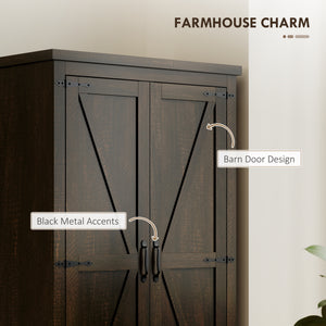 Farmhouse Kitchen Pantry Storage Cabinet, 64" Freestanding Kitchen Pantry Cabinet with Drawers – view 10