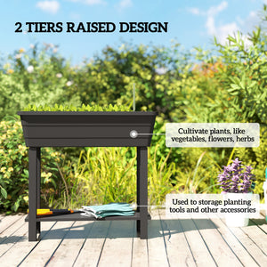 41L Self Watering Raised Garden Bed w/ Ventilation Transparent Lid Greenhouse – view 3