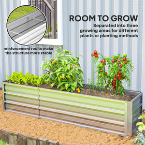 6' x 1.5' x 1.3' Galvanized Raised Garden Bed, Elevated Large Metal Planter Box w/ Install Gloves for – view 31