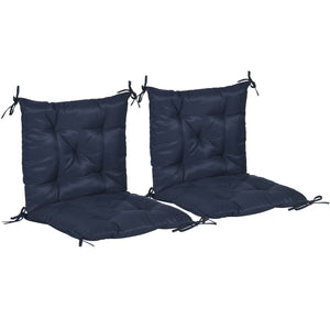 Patio Chair Cushions Set of 2, 39" x 20" x 3" Outdoor Tufted Cushion Set with Ties for Indoor Outdoor – view 3