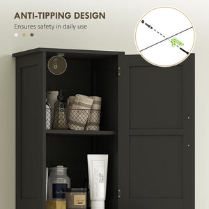 67" Tall Bathroom Cabinet, Narrow Bathroom Storage Cabinet with Drawer, Barn Doors and Adjustable Shelves – view 6