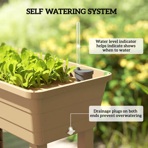 41L Self Watering Raised Garden Bed w/ Ventilation Transparent Lid Greenhouse – view 12