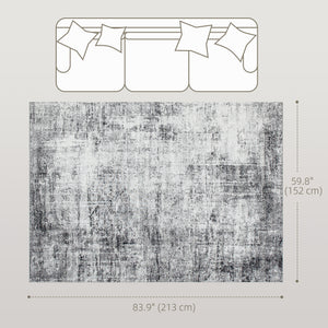 Area Rug for Living Room 5x7, Modern Abstract Machine Washable Rug, Non-Slip Carpet for Bedroom – view 2
