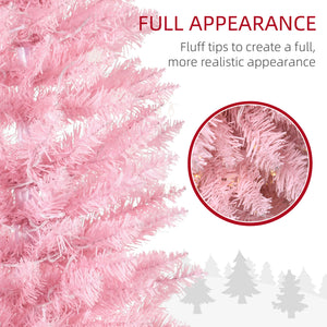 6' Pre Lit Artificial Pencil Christmas Trees, Xmas Tree with Realistic Branches and Warm White LED Lights – view 19
