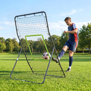 Soozier 4 x 5.7ft Volleyball Rebounder Net with Strike Zone, Baseball Lacrosse Training Net for Pitching and Fielding