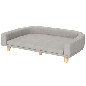 Dog Sofa for Large Dogs with Washable Cover, Anti-slip Foot Pads, Dark Grey – view 8