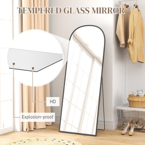 Arched Standing Mirror, 64" x 20" Full Length Mirror, Free Standing or Wall Mounted for Living Room – view 18