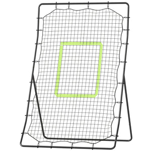 Soozier 4 x 5.7ft Volleyball Rebounder Net with Strike Zone, Baseball Lacrosse Training Net for Pitching and Fielding