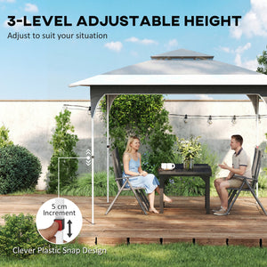 11.5 x 11.5 ft Pop Up Canopy Tent with 1-Button Push Easy Setup, UPF 50+ 2-Tier Instant Canopy with Carry Bag, Dark Grey