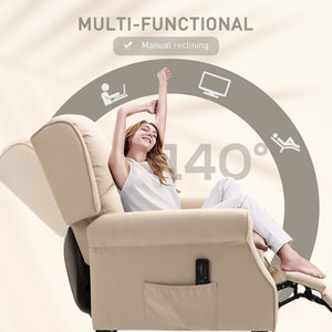 Push Back Recliner Chair, Vibration Massage Recliner for Living Room with Extendable Footrest, Remote – view 11
