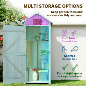 30" x 21" x 71" Garden Storage Shed, Sheds & Outdoor Storage Outdoor Workshop Yard Tool Utility Storage – view 17
