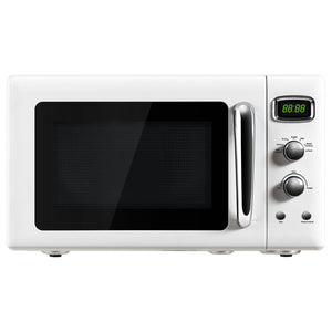0.9 Cu.ft Retro Countertop Compact Microwave Oven-White view 7