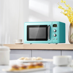 0.9 Cu.ft Retro Countertop Compact Microwave Oven-Green view 3