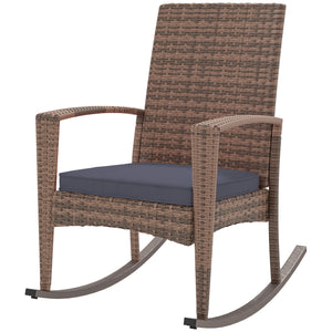 Outdoor PE Rattan Rocking Chair, Garden Glider Rocking Chair – view 2