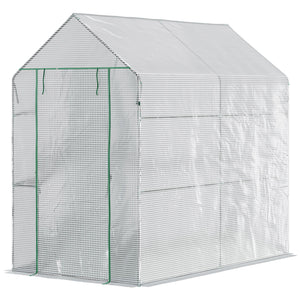 73" x 47" x 75" Walk-in Greenhouse Outdoor Portable Plant Flower Growth Warm House Garden Tunnel Shed