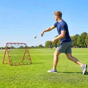 Volleyball Rebounder Net Football Training Aid Kickback Target Play Red – view 7