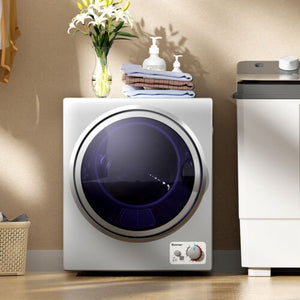 1.5 Cu.ft Clothes Dryer with with Stainless Steel Wall Mount-Silver view 4