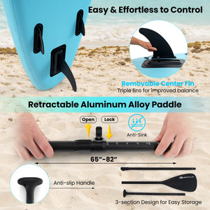10/11 Feet Inflatable Stand Up Paddle Board with Premium SUP Accessories-L view 8