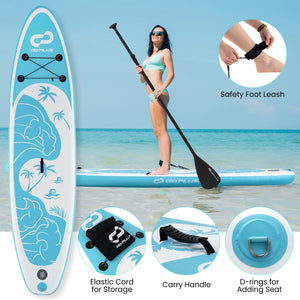 10/11 Feet Inflatable Stand Up Paddle Board with Premium SUP Accessories-L view 9