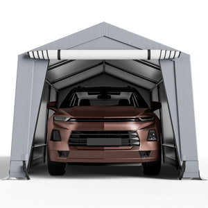 10 x 16/10 x 20 Feet Outdoor Heavy-Duty Carport with 2 Doors-10 x 20 ft view 6