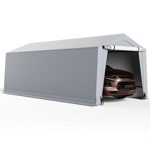 10 x 16/10 x 20 Feet Outdoor Heavy-Duty Carport with 2 Doors-10 x 20 ft view 7
