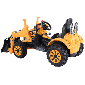 12 V Battery Powered Kids Ride on Dumper Truck-Yellow view 2