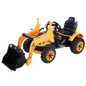 12 V Battery Powered Kids Ride on Dumper Truck-Yellow view 3