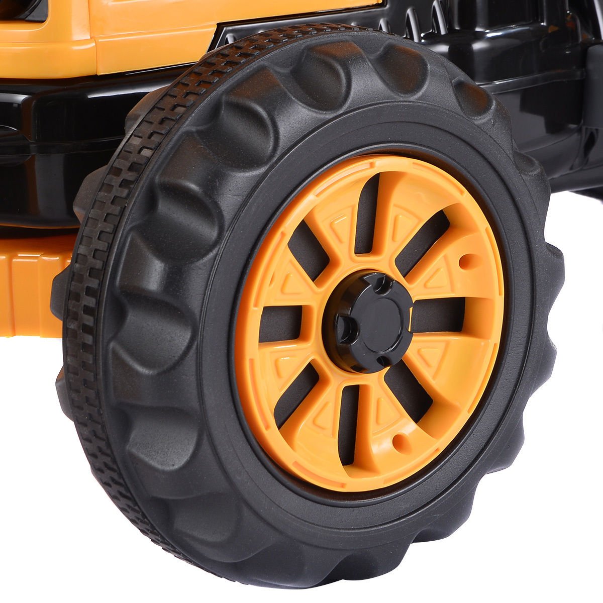 12 V Battery Powered Kids Ride on Dumper Truck-Yellow view 6