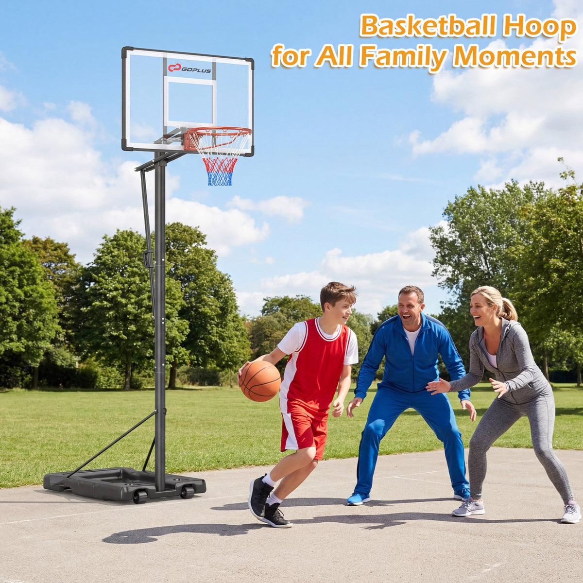 10 Feet Portable Basketball Hoop Outdoor for Adults view 3