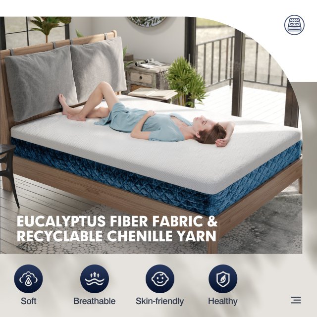 10 Inch Mattress with Jacquard Fabric Cover in a Box-Queen Size view 8