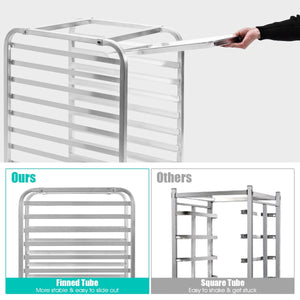10 Sheets Aluminum Rolling Bakery Pan Rack view 9