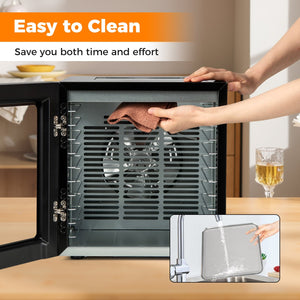 10 Stainless Steel Trays Dryer with 10 Presets-Black view 3