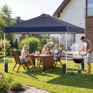 10 x 10 Feet Outdoor Commercial Pop up Canopy Tent-Blue view 2